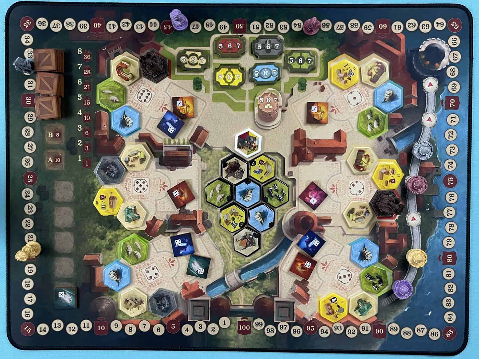 the castles of burgundy central board 