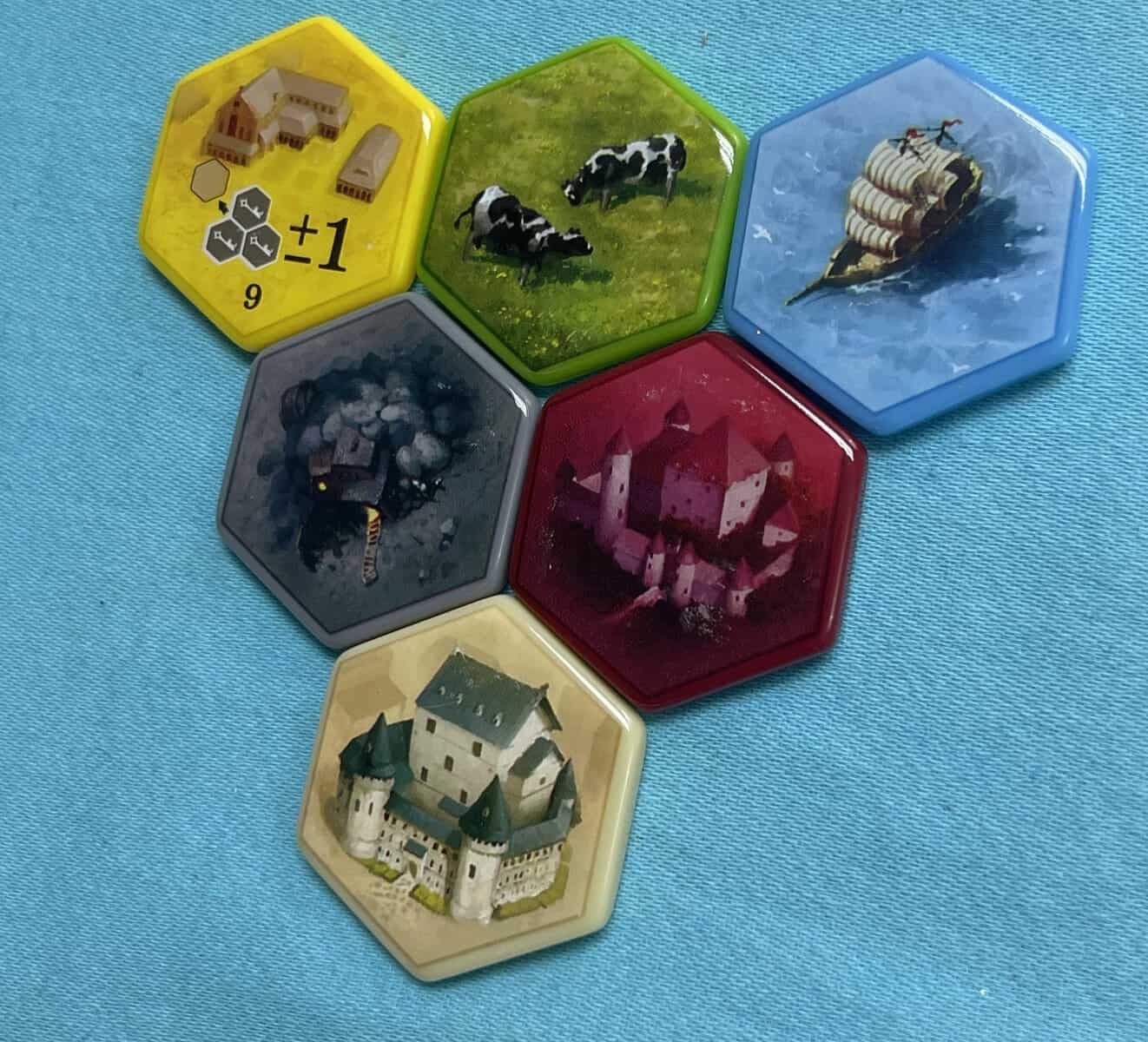 the castles of burgundy hexagonal tiles