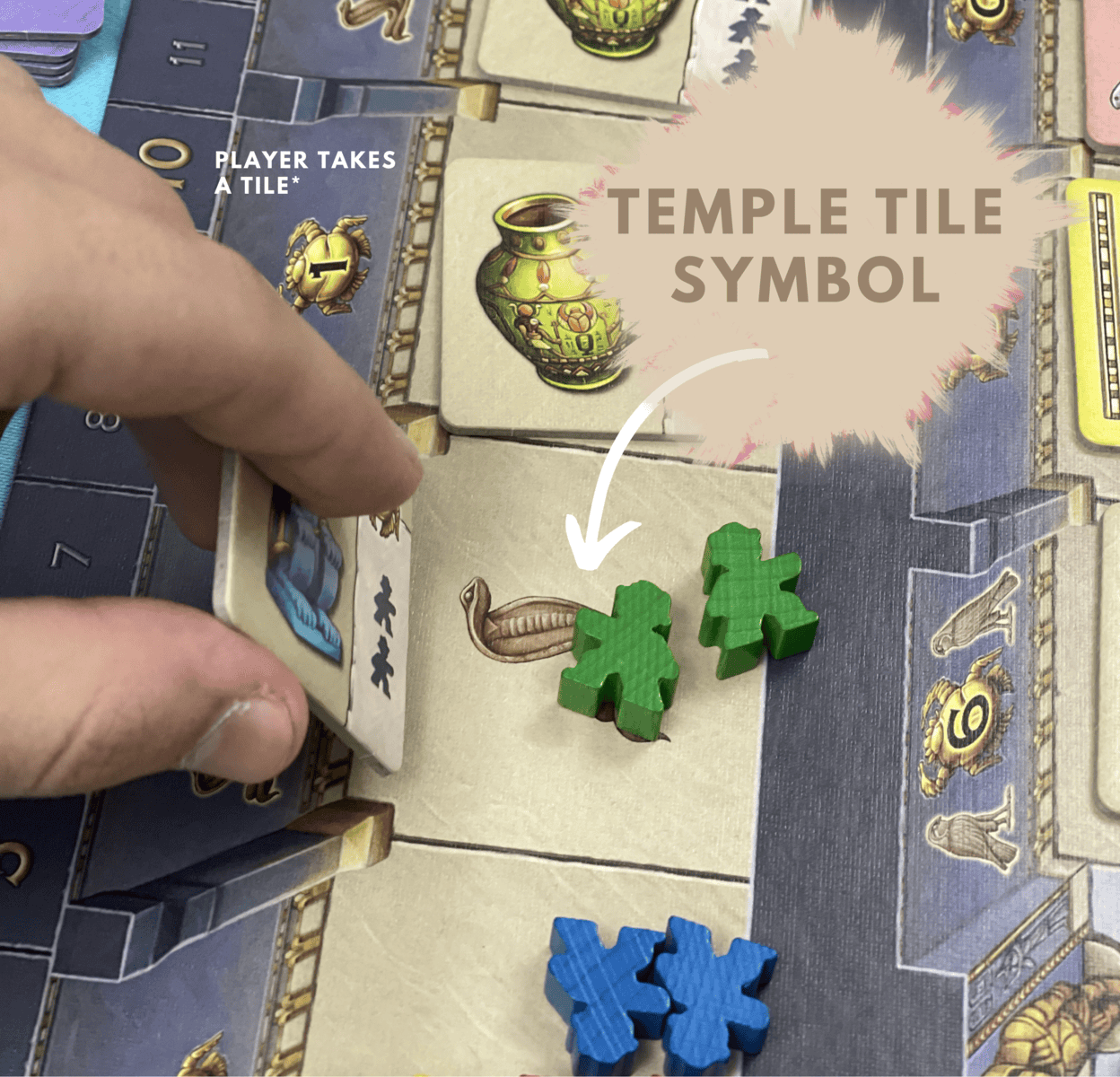 luxor player takes treasure tile