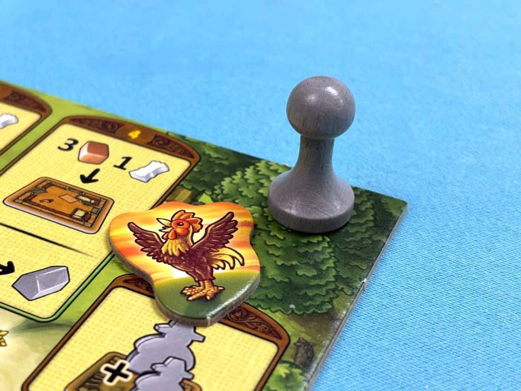 agricola rooster and round counter 