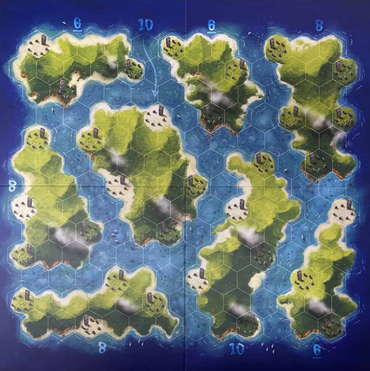 blue lagoon board game map