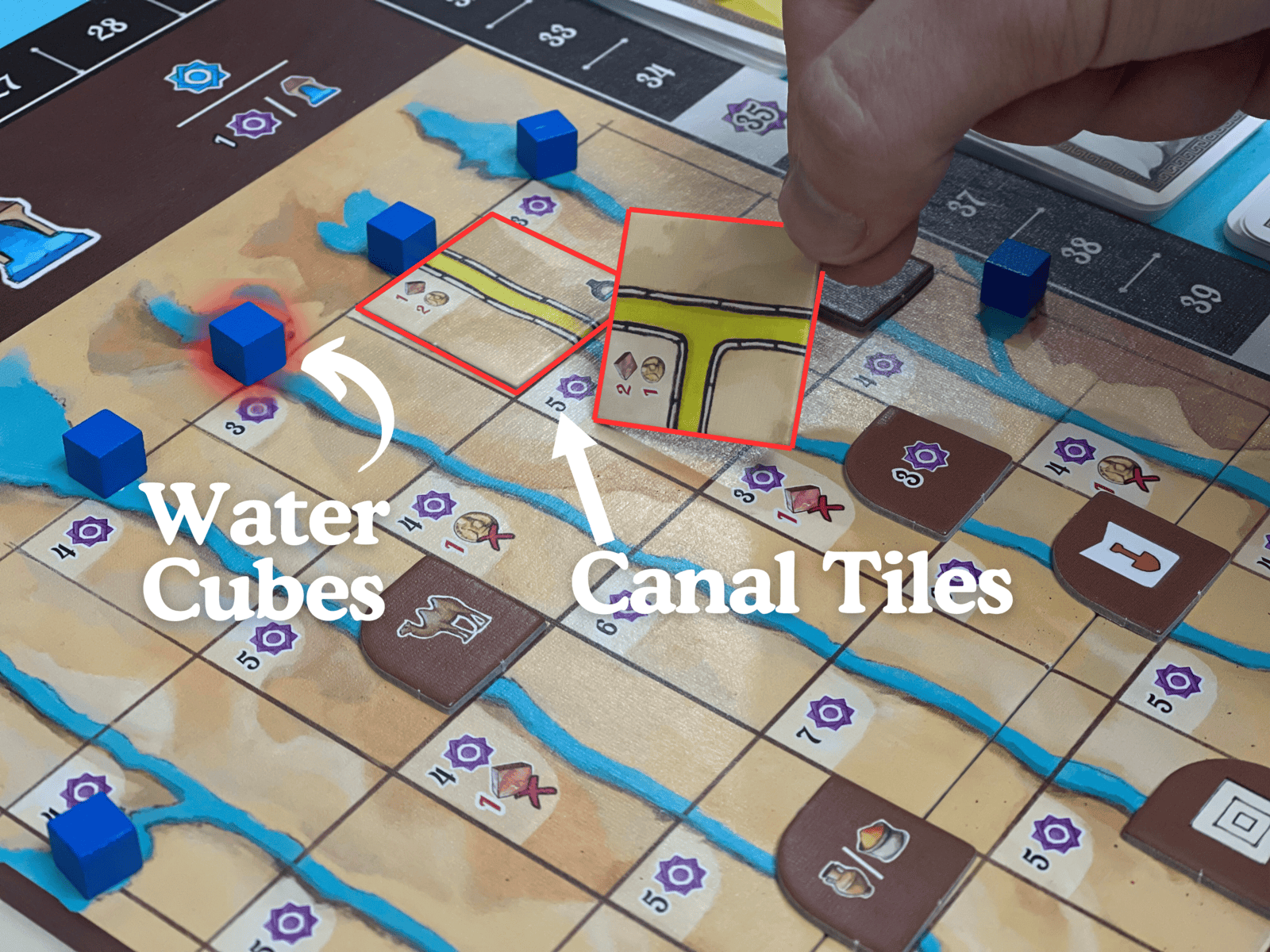 resafa water cubes and canal tiles