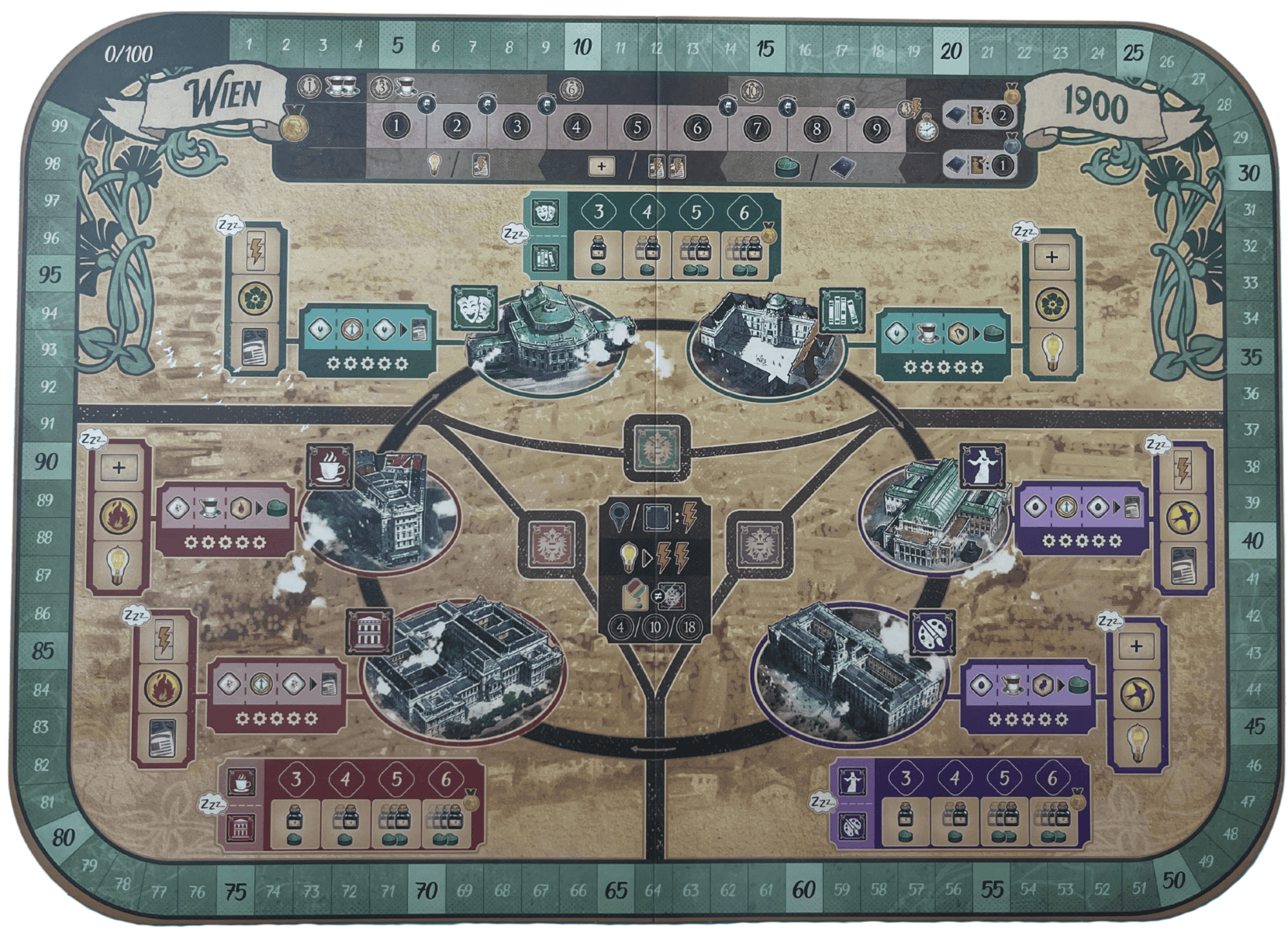 unconscious mind city map board