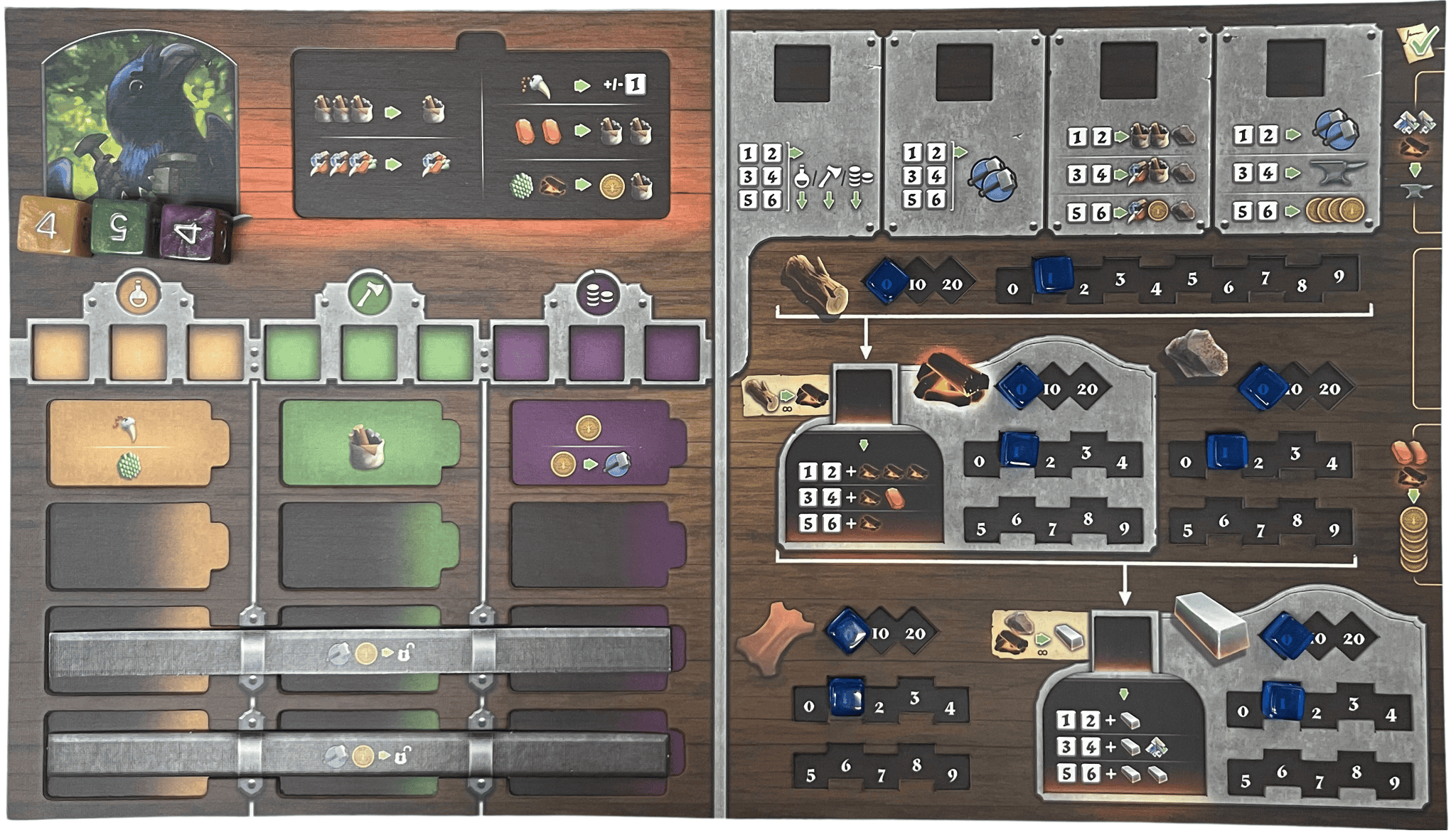 forges of ravenshire player board